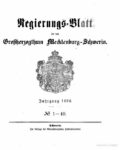 Regierungsblatt für Mecklenburg-Schwerin – Jahrgang 1896