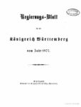 Regierungsblatt für das Königreich Württemberg – Jahrgang 1877