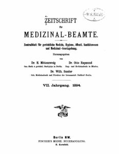 Zeitschrift für Medizinal-Beamte - 1894