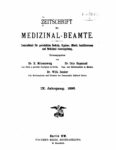 Zeitschrift für Medizinal-Beamte – 1896