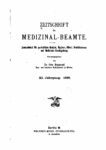 Zeitschrift für Medizinal-Beamte – 1898