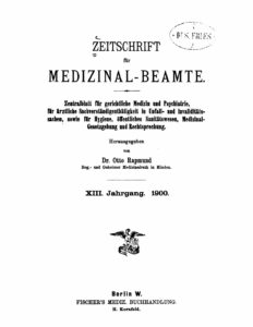 Zeitschrift für Medizinal-Beamte - 1900