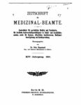 Zeitschrift für Medizinal-Beamte – 1901