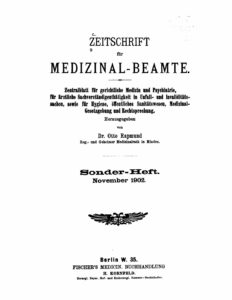 Zeitschrift für Medizinal-Beamte - 1902 - Sonderheft
