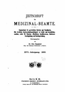 Zeitschrift für Medizinal-Beamte - 1903