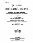 Zeitschrift für Medizinal-Beamte – 1907