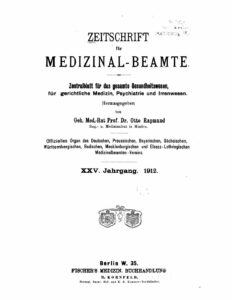Zeitschrift für Medizinal-Beamte - 1912