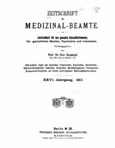 Zeitschrift für Medizinal-Beamte - 1913