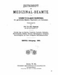 Zeitschrift für Medizinal-Beamte – 1915
