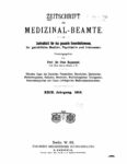 Zeitschrift für Medizinal-Beamte – 1916