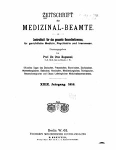 Zeitschrift für Medizinal-Beamte - 1916