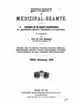 Zeitschrift für Medizinal-Beamte – 1918