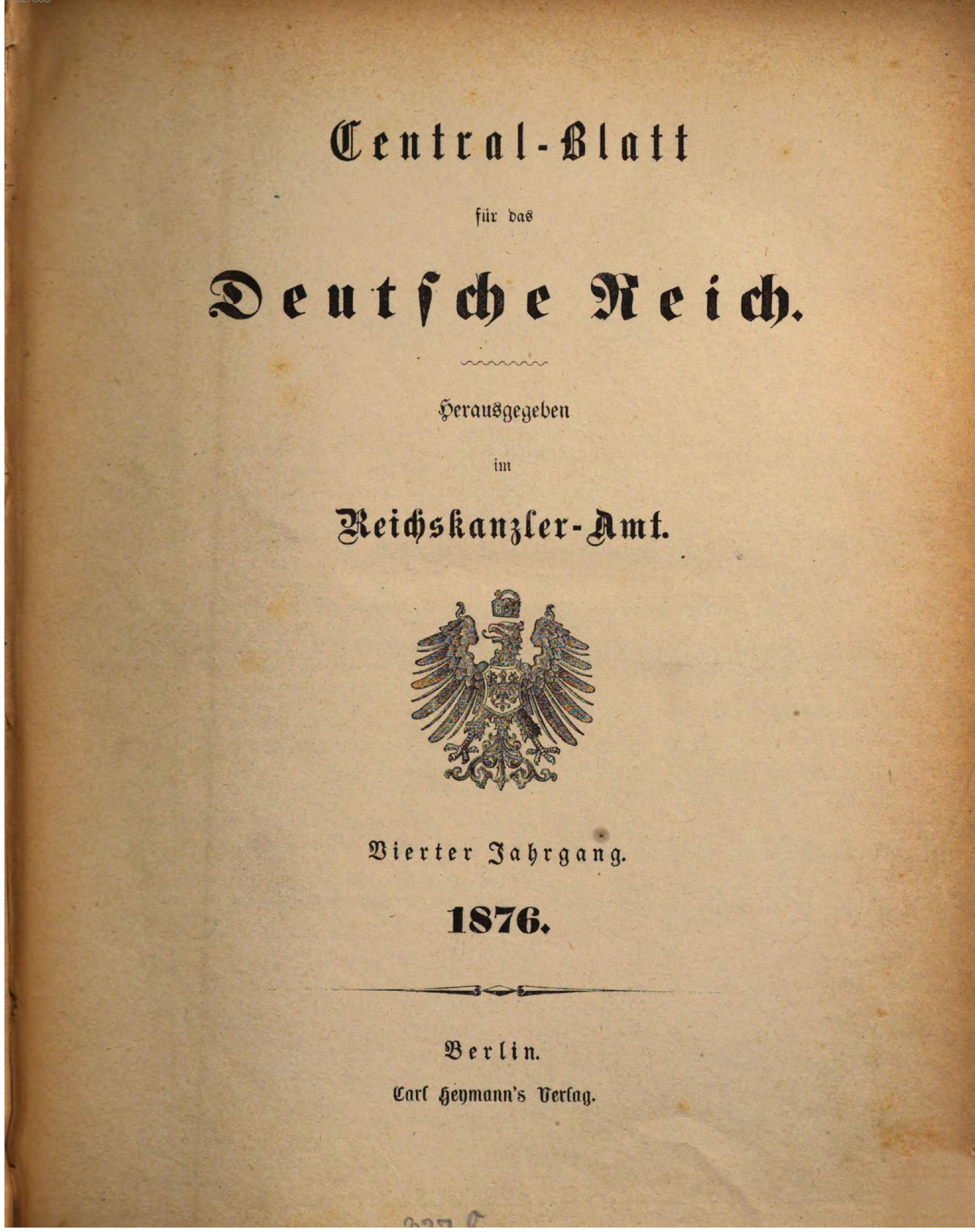 1876 - Vierter Jahrgang