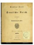 Central-Blatt für das Deutsche Reich – 1879 – Siebenter Jahrgang