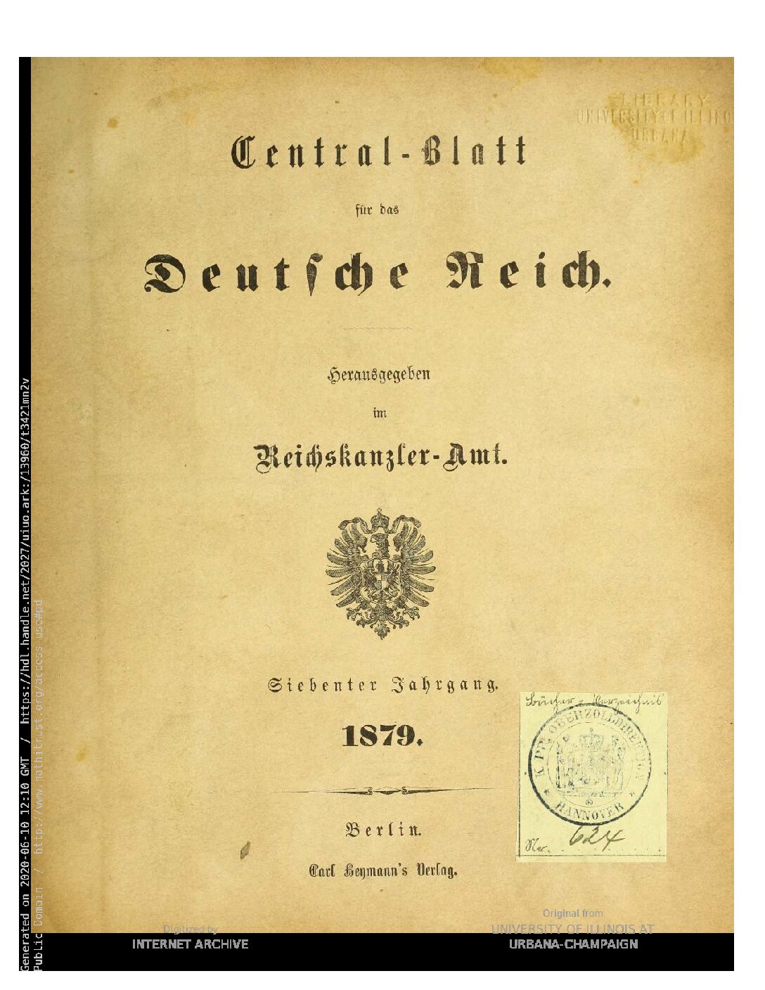 1879 - Siebenter Jahrgang