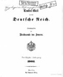 Central-Blatt für das Deutsche Reich – 1902 – Dreißigster Jahrgang