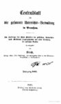 Zentralblatt für die gesamte Unterrichtsverwaltung in Preußen – 1864