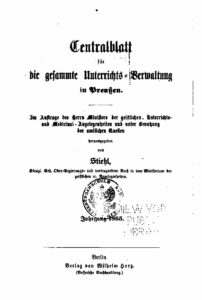 Zentralblatt für die gesamte Unterrichtsverwaltung in Preußen - 1865