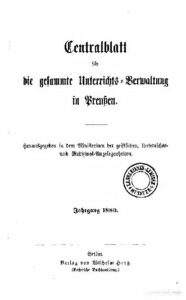 Zentralblatt für die gesamte Unterrichtsverwaltung in Preußen - 1880