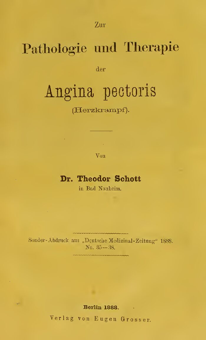 Zur Pathologie und Therapie der Angina pectoris - 1888