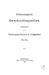 Württembergische Geschichtsquellen – Vierter Band – Urkundenbuch der Stadt Esslingen