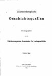 Württembergische Geschichtsquellen – Sechster Band – Geschichtsquellen der Stadt Hall (II.)