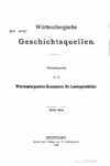 Württembergische Geschichtsquellen – Achter Band – Das rote Buch der Stadt Ulm