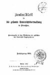 Zentralblatt für die gesamte Unterrichtsverwaltung in Preußen – 1916