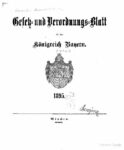 Gesetz- und Verordnungs-Blatt für das Königreich Bayern – Jahrgang 1895