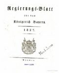 Regierungs-Blatt für das Königreich Bayern – 1827