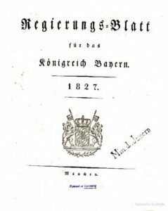 Regierungs-Blatt für das Königreich Bayern – 1827