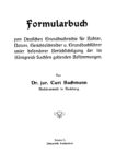 Formularbuch zum Deutschen Grundbuchrechte