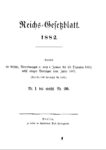 Reichs-Gesetzblatt – Jahrgang 1882