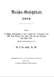 Reichs-Gesetzblatt – Jahrgang 1883