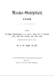 Reichs-Gesetzblatt – Jahrgang 1889