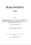 Reichs-Gesetzblatt – Jahrgang 1891
