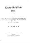 Reichs-Gesetzblatt – Jahrgang 1902