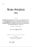 Reichs-Gesetzblatt – Jahrgang 1913