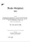 Reichs-Gesetzblatt – Jahrgang 1914