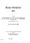 Reichs-Gesetzblatt – Jahrgang 1918