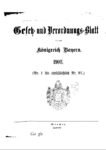 Gesetz- und Verordnungsblatt für das Königreich Bayern – Jahrgang 1908