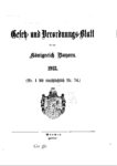 Gesetz- und Verordnungsblatt für das Königreich Bayern – Jahrgang 1913