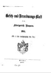 Gesetz- und Verordnungsblatt für das Königreich Bayern – Jahrgang 1914