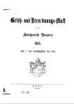 Gesetz- und Verordnungsblatt für das Königreich Bayern – Jahrgang 1915