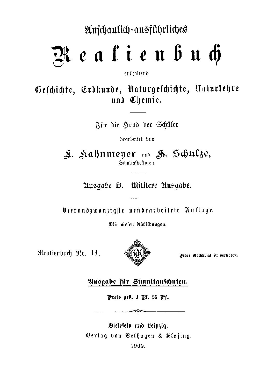 Anschaulich-ausführliches Realienbuch