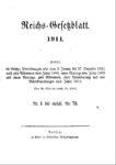 Reichs-Gesetzblatt – Jahrgang 1911
