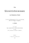 Das Unterrichtswesen im Deutschen Reich – Band 4: Das Technische Unterrichtswesen, 2. Teil: Die Hochschulen für besondere Fachgebiete