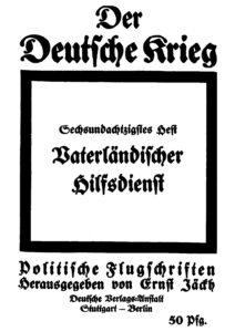 Der Deutsche Krieg - 86.Heft - Vaterländischer Hilfsdienst