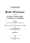 Handbuch für Preußische Verwaltungsbeamte – Erster Band