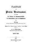Handbuch für Preußische Verwaltungsbeamte – Zweiter Band